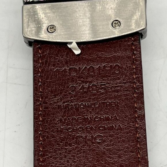 Dockers Mens Reversible Leather Buckle Belt 34/85 Black Brown Classic Casual - Picture 3 of 4